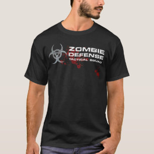Zombie Defnse Squad shirt front - black