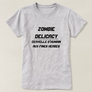 Zombie Delicacy Human brain with herbs T-Shirt