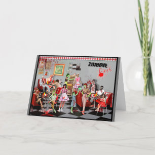 Zombie Diner Holiday Card