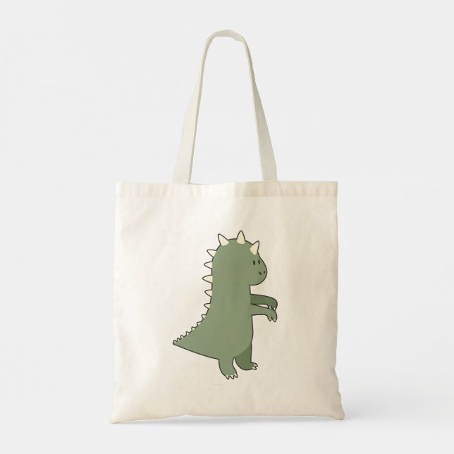 Zombie dino tote bag (Back)