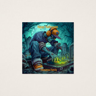 Zombie DJ Rave Halloween Party Vibes