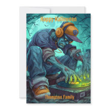 Zombie DJ Rave Halloween Party Vibes