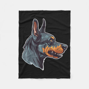 Zombie Dog Design Funny Halloween 1 Fleece Blanket