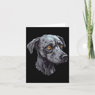 Zombie Dog Design Funny Halloween 3 Card