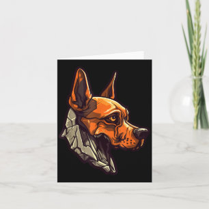 Zombie Dog Design Funny Halloween Card
