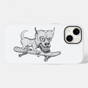 Zombie Dog , My little Lovely Dog on Skateboard Case-Mate iPhone 14 Case