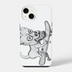 Zombie Dog , My little Lovely Dog on Skateboard iPhone 14 Case
