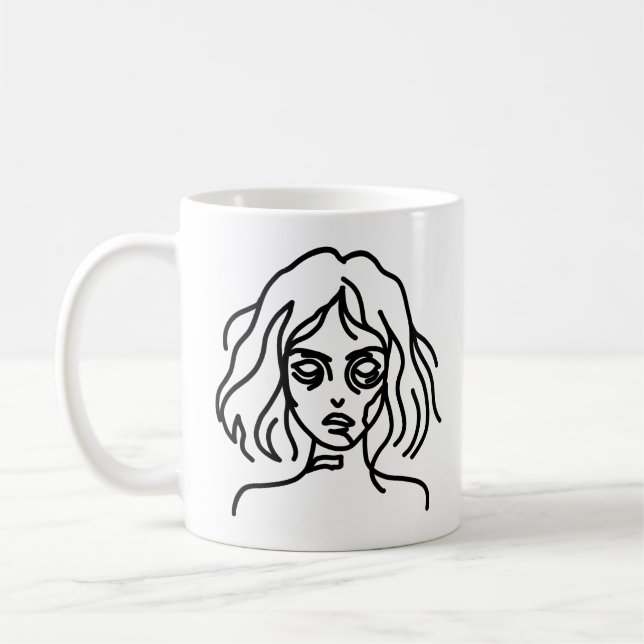 Zombie Doodle Coffee Mug (Left)