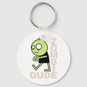 Zombie Dude Key Ring