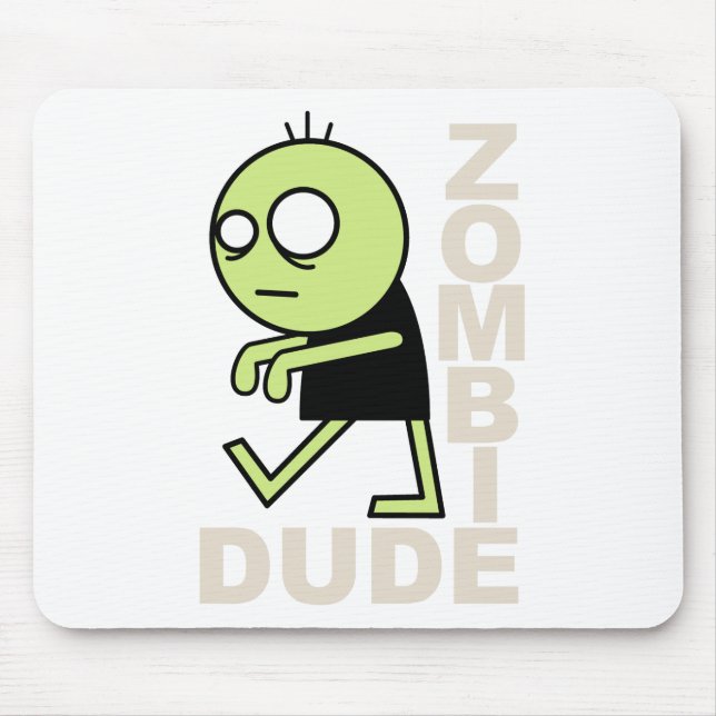 Zombie Dude Mouse Mat (Front)
