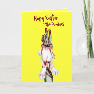 zombie easter holiday card