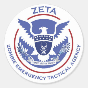 Zombie Emergency Tactical Agency Sticker