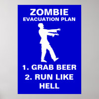 Zombie Evacuation Plan 1. Grab Beer 2. Run Like