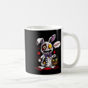 Zombie Evil Easter Bunny Egg Basket Horror Scary Coffee Mug