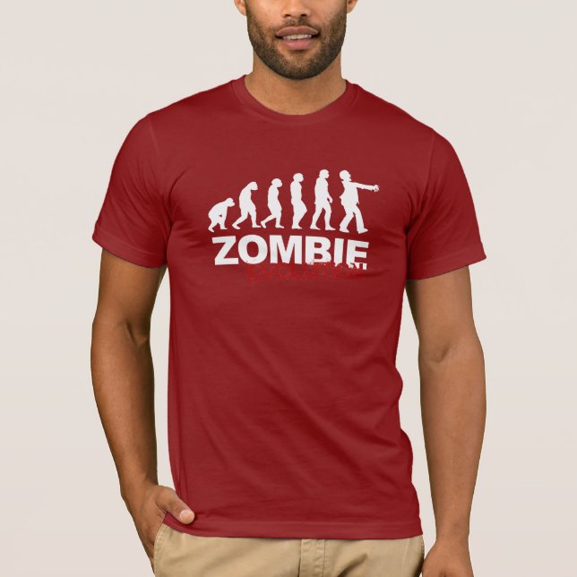 ZOMBIE EVOLUTION DIAGRAM T-Shirt (Front)