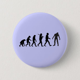 Zombie Evolution T-shirt Design 6 Cm Round Badge
