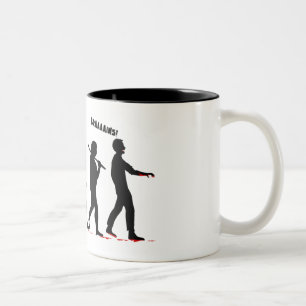 Zombie Evolution Two-Tone Coffee Mug