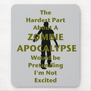 Zombie Excited Mouse Mat