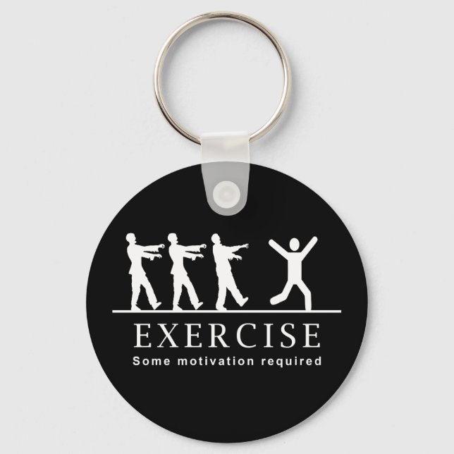 Zombie Exercise Key Ring (Front)