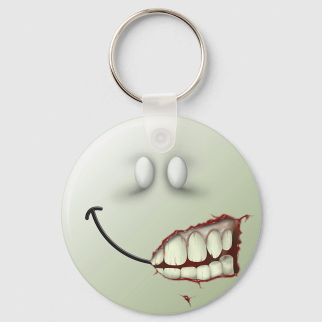 Zombie Face Key Ring (Front)