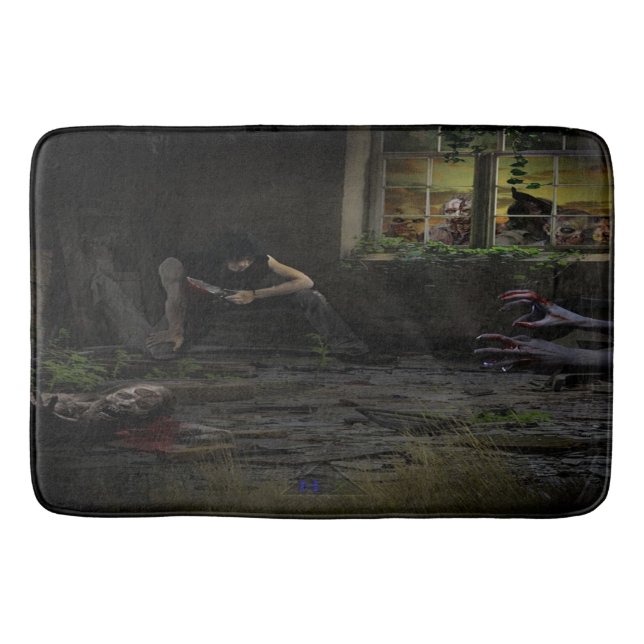 Zombie Fantasy Bath Mat (Front)