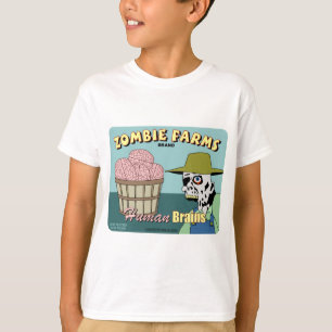 Zombie Farms Fruit Crate Label T-Shirt