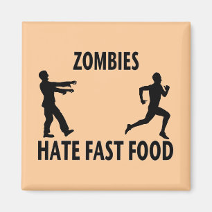 Zombie Fast Food Magnet