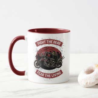 Zombie Fighter Motorcycle Rider Mug