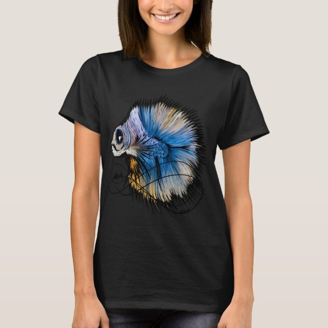 Zombie fighting fish T-Shirt (Front)