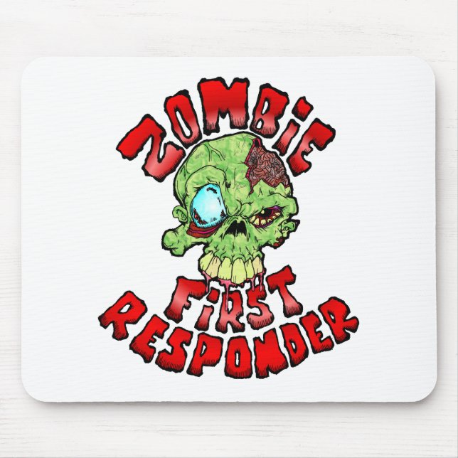 Zombie First Responder Mouse Mat (Front)
