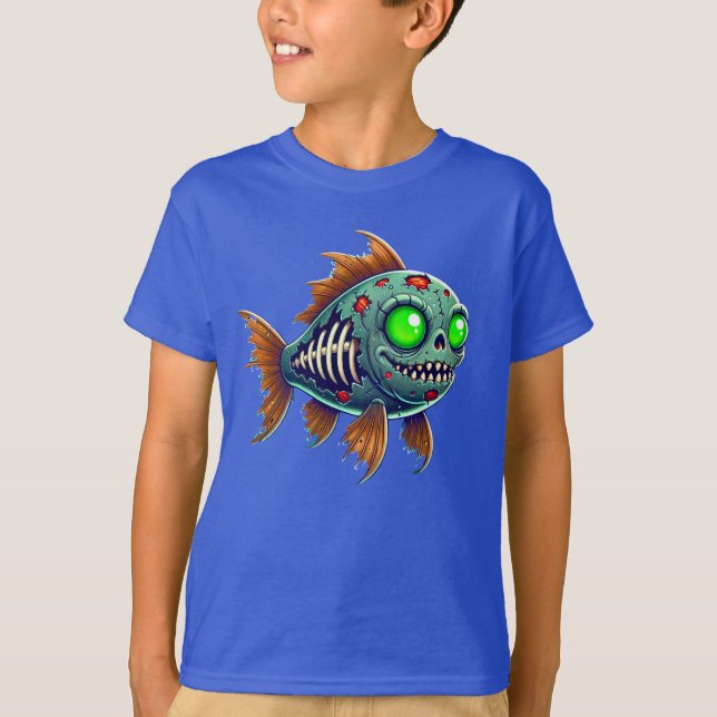 Zombie Fish Frenzy T-Shirt (Front)