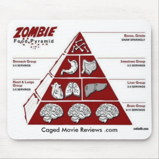 Zombie Food Pyramid Mouse Mat