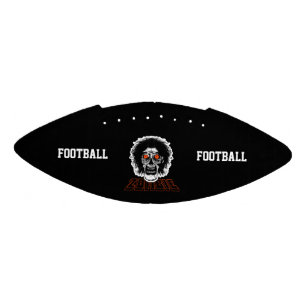 Zombie Football -Black & White Red American Football
