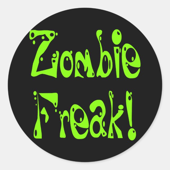 Zombie Freak # 9 Classic Round Sticker (Front)