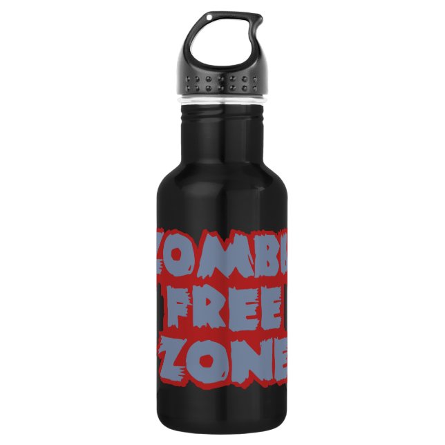 Zombie Free Zone - choose colour 532 Ml Water Bottle (Front)