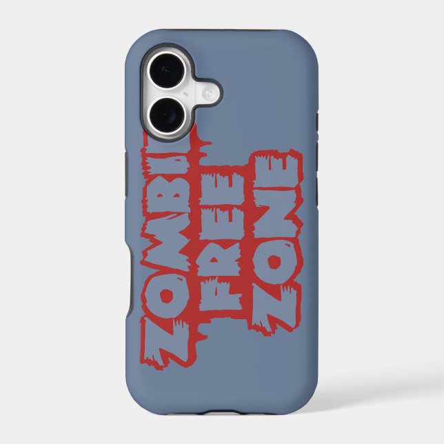 Zombie Free Zone custom iPhone case-mate (Back)