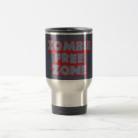 Zombie Free Zone custom mug, choose style