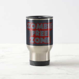 Zombie Free Zone custom mug, choose style Travel Mug