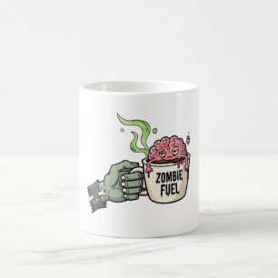 Zombie Fuel Brain Funny Halloween  Coffee Mug