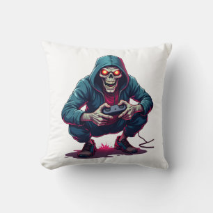 Zombie Gamer � Funny Halloween Gaming Shirt Cushion