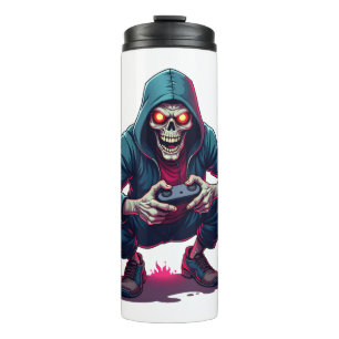 Zombie Gamer � Funny Halloween Gaming Shirt Thermal Tumbler