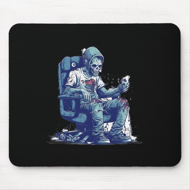 Zombie Gamer Halloween Costume Gaming Video-game C Mouse Mat (Front)