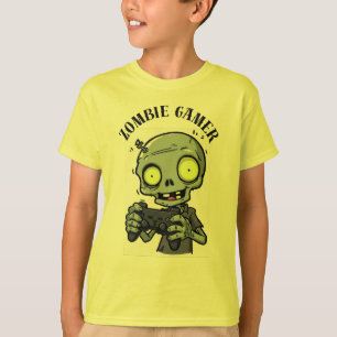 Zombie Gamer Kids Halloween T-Shirt – Funny Cute