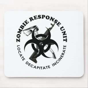 Zombie Gift Response Team Gifts Customise Mouse Mat