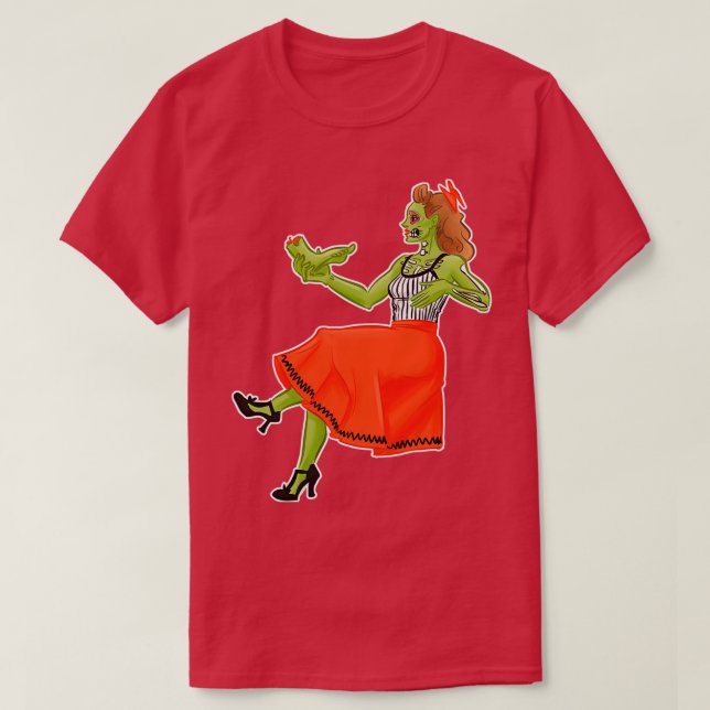 Zombie Girl Blues T-Shirt (Design Front)