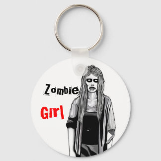 Zombie Girl Keychain