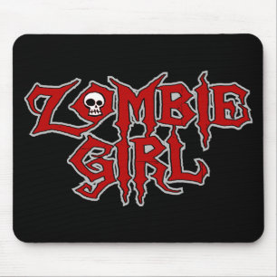 Zombie Girl Mouse Mat