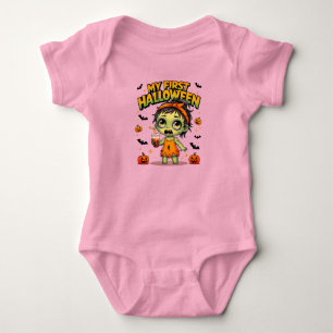 Zombie Girl My First Halloween Baby Bodysuit