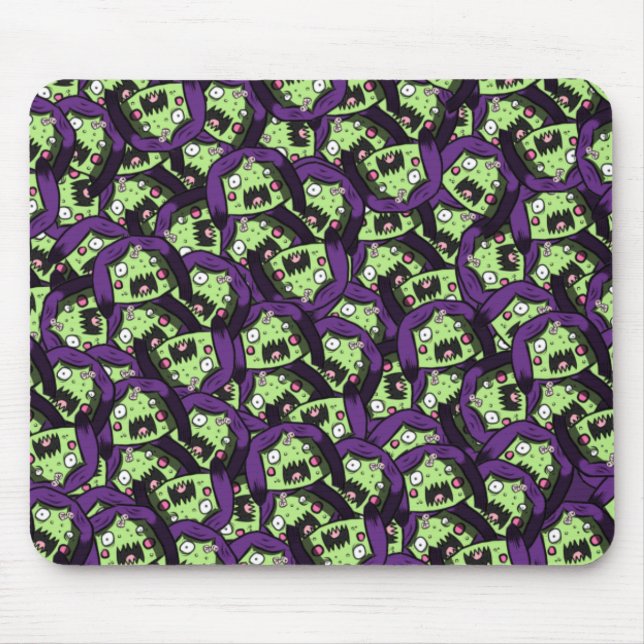 Zombie Girl Pattern Mouse Pad (Front)