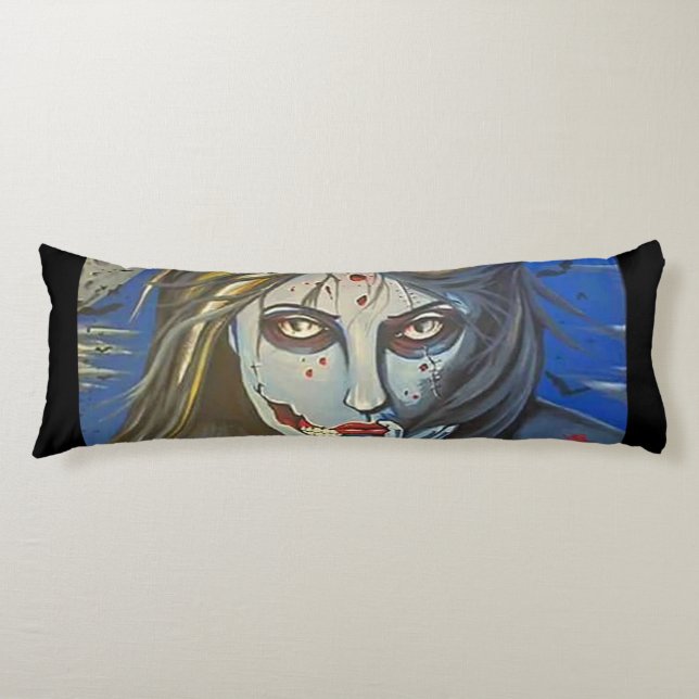 zombie girl pillow (Front)
